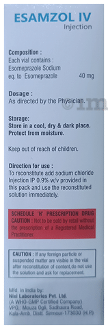 Esamzol IV Injection