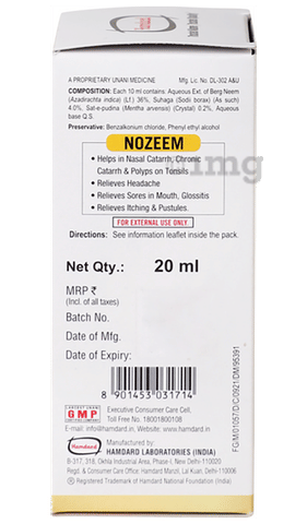 Hamdard Nozeem Multi-Purpose Neem Drop image