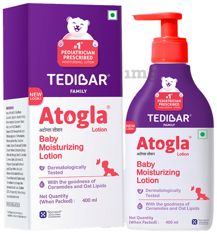 Tedibar Atogla Baby Moisturizing Lotion with Ceramides Oat Lipids Derma  Care Paraben-Free Dermatologically Tested