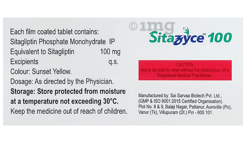 Sitazyce 100 Tablet image Sitazyce 100 Tablet image
