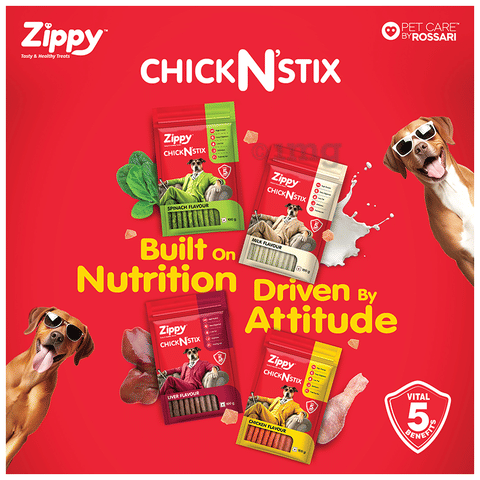 Zippy Chick N' Stix Sticks for Dog Spinach: Buy packet of 100.0 gm