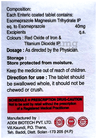 Eswin 40 Tablet image Eswin 40 Tablet image