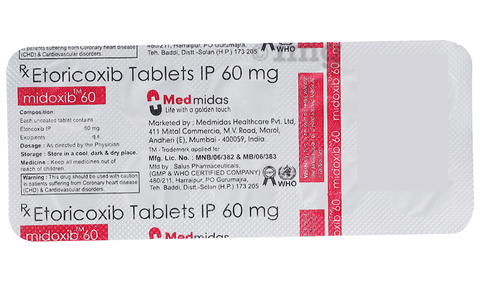 मिडोक्सीब 60 टैबलेट image