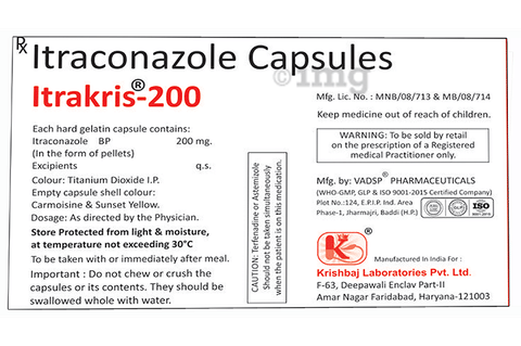 Itrakris 200mg Capsule image Itrakris 200mg Capsule image