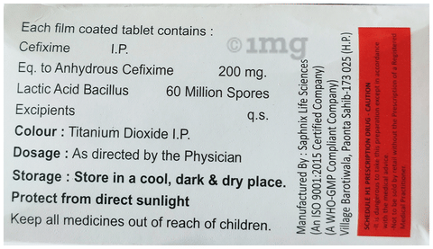 सेफोचीर-एलबी टैबलेट image