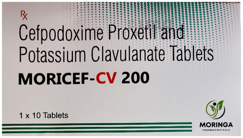 Moricef-CV 200 Tablet image
