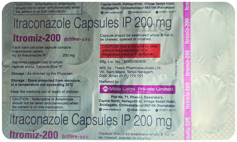 Itromiz 200 Capsule image Itromiz 200 Capsule image