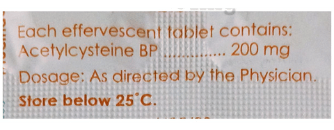 Mucinac 200 Effervescent Tablet image