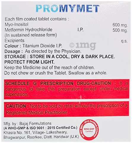 Promymet Tablet SR image Promymet Tablet SR image
