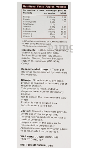 glutathione rda Perlingual Supplement 60 Tablets Setria Glutathione | Natural Doctor