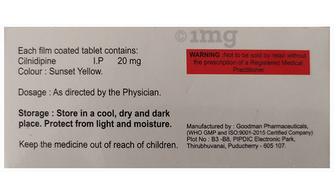 Ciliz 20 Tablet image