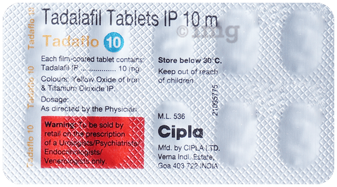 Tadaflo 10mg Tablet View Uses Side Effects Price and