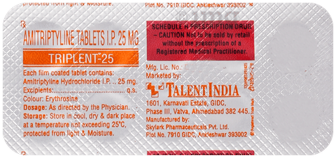 Triplent 25mg Tablet image