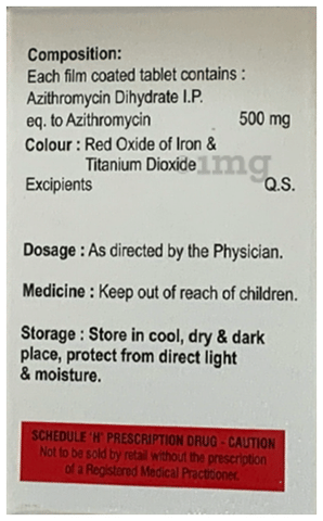 Zithrocret 500 Tablet image