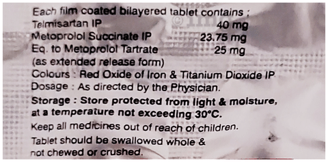 Telmodor-M 40/25 Tablet ER image
