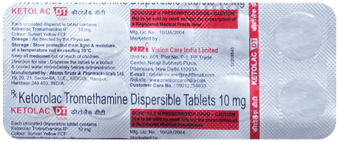 Ketolac 10mg Tablet DT image