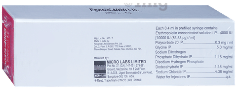 Eposis 4000IU Injection image