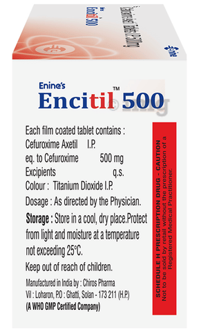 Encitil 500 Tablet image