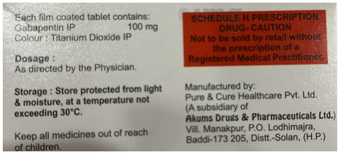 GabaBite 100 Tablet image GabaBite 100 Tablet image