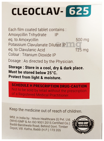 Cleoclav 625 Tablet