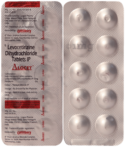 Alocet 5mg Tablet image