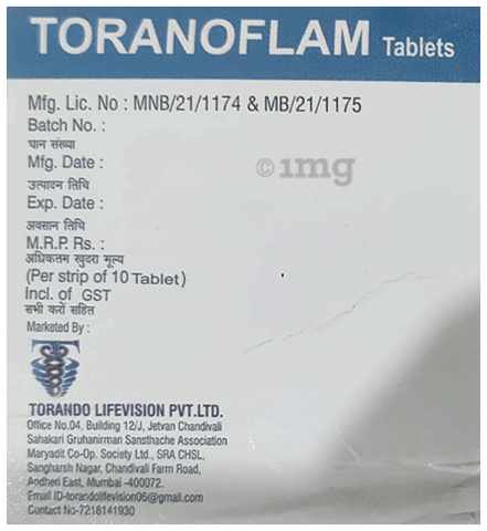 Toranoflam Tablet image