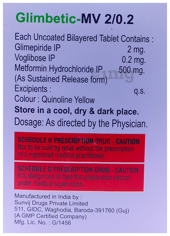 Glimbetic-MV 2/0.2 Tablet