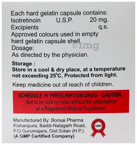 Seboret 20mg Capsule image
