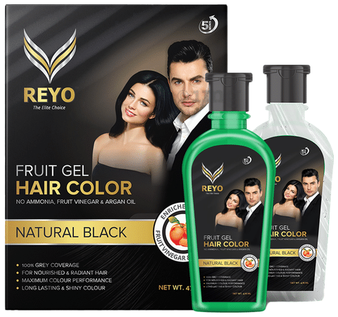 Velvetree Fruit Vinegar Natural Black Hair Color Dye Gel