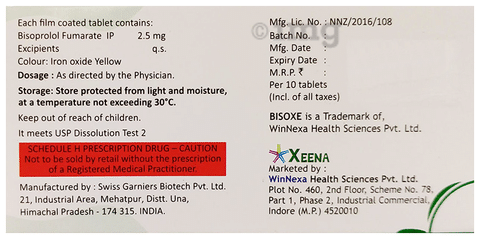 Bisoxe 2.5 Tablet