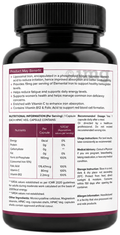 Vitalmins Liposomal Iron Vegetable Capsule 2