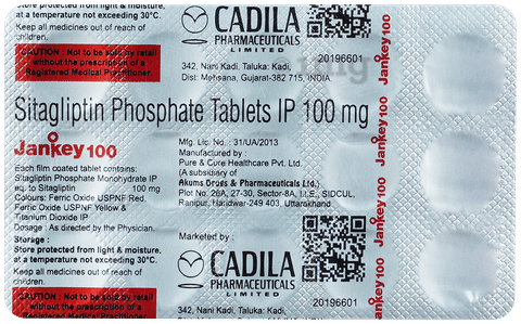 Jankey 100mg Tablet image