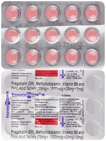 प्रेगास्टार प्लस एसआर 75 टैबलेट image