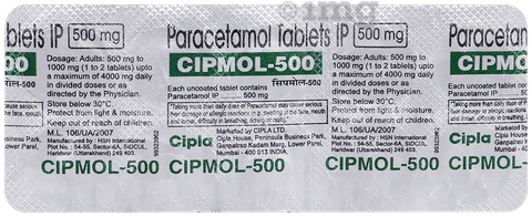 Cipmol 500mg Tablet image Cipmol 500mg Tablet image