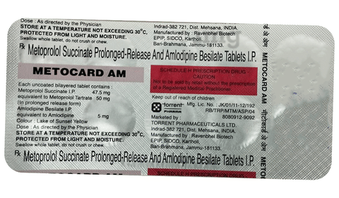 Metocard AM  Tablet PR image