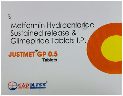 Justmet GP 0.5 Tablet SR image Justmet GP 0.5 Tablet SR image