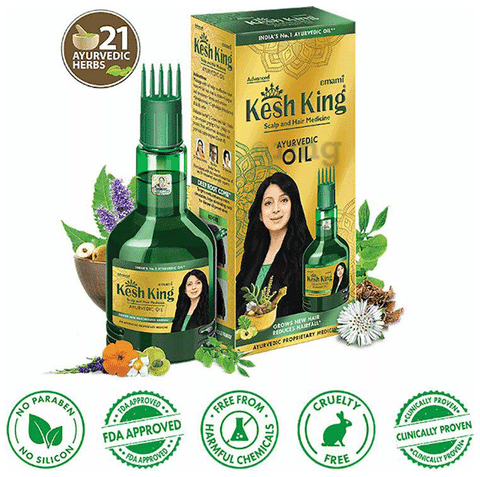 kesh king hrbal hair oil 120ml+60ml