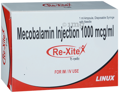 Rexite 1000mcg Injection image Rexite 1000mcg Injection image