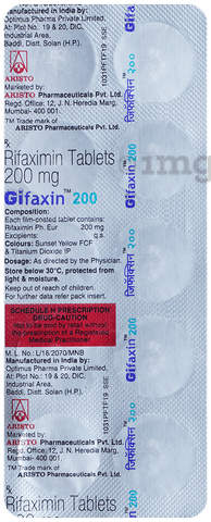 Gifaxin 200 Tablet image Gifaxin 200 Tablet image
