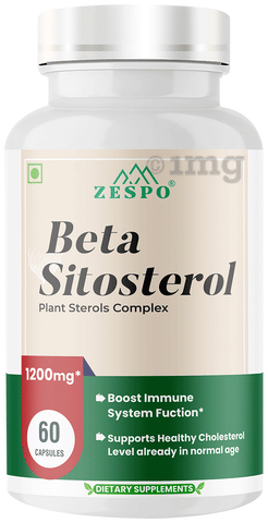 Zespo Beta Sitosterol 1200mg Capsule: Buy bottle of 60.0 capsules at best  price in India | 1mg
