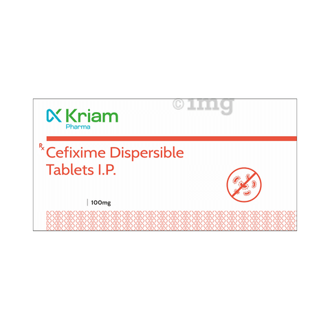 kriam pharma cefixime 100mg tablet dt