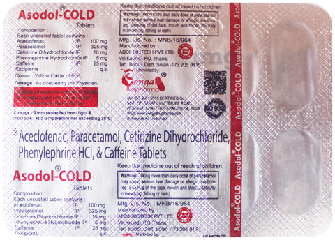 Asodol-Cold Tablet image