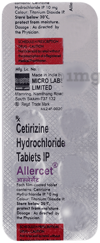 Allercet Tablet image