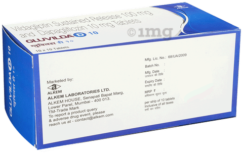 Gluvilda D 10mg/100mg Tablet image Gluvilda D 10mg/100mg Tablet image