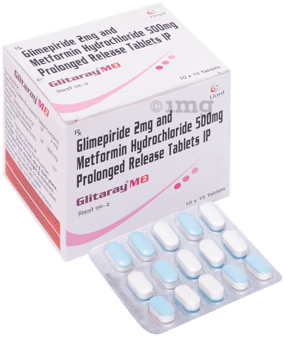 Glitaray M 2mg/500mg Tablet