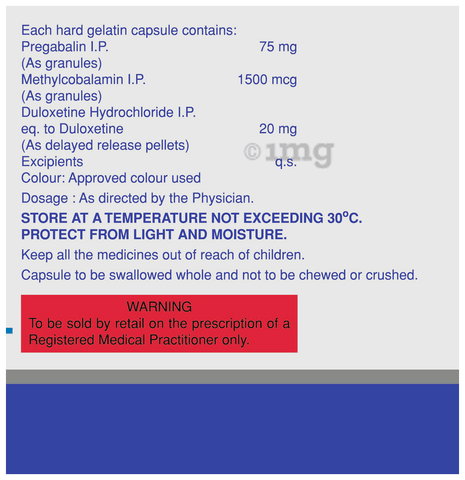 Pregalin DM 75/20 Capsule DR image Pregalin DM 75/20 Capsule DR image