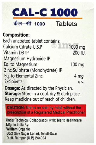 Cal-C 1000 Tablet image