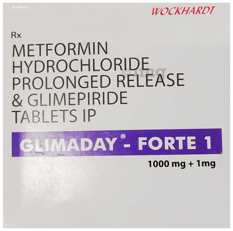 Glimaday-Forte 1 Tablet PR image Glimaday-Forte 1 Tablet PR image