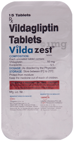 Vildazest 50mg Tablet image Vildazest 50mg Tablet image