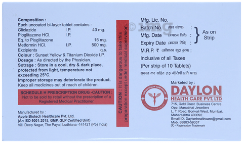 Dayclazide MP 40 Tablet